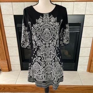 Papillon 3/4 Sleeve Dress, Women’s Sz S